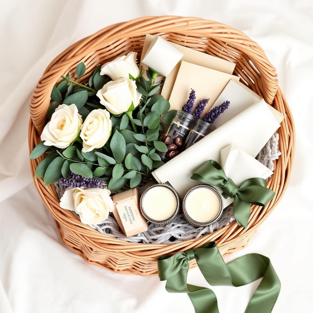 Curated gift basket